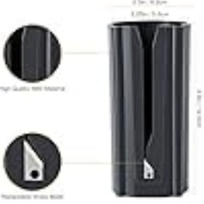 Portable Gift Wrap Cutter Set - 2 Pieces, Sliding Wrapping Paper Cutter